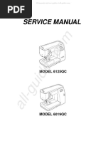 Janome 6125QC Sewing Machine Service Manual