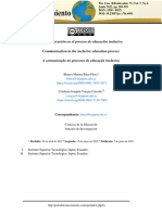 La Comunicación en El Proceso de Educación Inclusiva Communication in The Inclusive Education Process A Comunicação No Processo de Educação Inclusiva