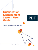 QMS User Guide - Managing Your Centre