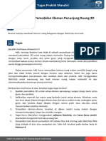 Membuat Pemodelan Elemen Penunjang Ruang 3D: 4 Tugas Praktik Mandiri