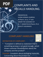 Handling Customer Complaints