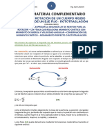 FÍSICA I Rotación de Un Cuerpo Rígido Alrededor de Un Eje Fijo - Rototraslación - Tercera Parte - UCC