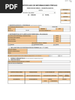 Certificado de Informaciones Previas: Región