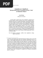 Insignificance Is Significant - Interpretation of The - I - WH - I - Pronoun - I - Shenme - I - 'What' in Mandarin Chinese