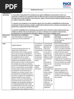 Planificación Pensamiento Crítico