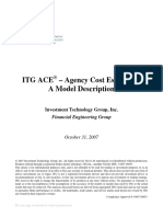 ITG ACE Agency Cost Estimator - A Model Description