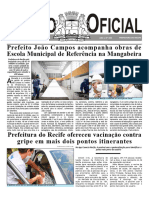 Prefeito João Campos Acompanha Obras de Escola Municipal de Referência Na Mangabeira