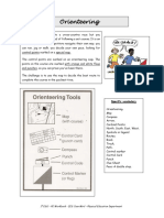 Orienteering Theory and Vocabulary Worksheet 1ESO