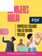 Las Mujeres Hablan: Propuestas de La Ruta de Las Mujeres 2024