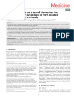 11.plasma D Dimer As A Novel Biomarker For Predicting Poor Outcomes in HBV Related Decompensated Cirrhosis