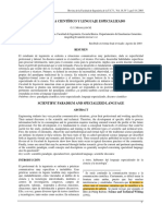 Paradigma Científico Y Lenguaje Especializado: Resumen