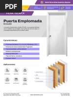 Ficha TÃ©cnica Puerta Emplomada RX400