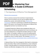 Timetable - Mastering Your Timetable - A Guide To Efficient Scheduling - FasterCap