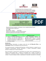 Educacion Fisica Secuencia Didáctica Bloque de Aprendizaje #1-2-3-4-5-6-7-8