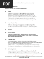 VAL MANUAL 005 Process Validation of Bulk Drug API and Intermediate Sample