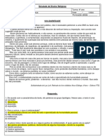 Simulado de Ensino Religioso - 6º Ano - Gabarito2