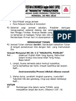 Tata Ibadah Minggu 26.05.24 Pukul 06.00 WIB