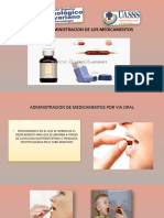 Vias de Administracion de Los Medicamentos 1