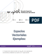 Clase 5. Espacios Vectoriales