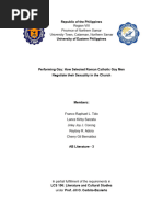 Performing Gay - How Selected Roman Catholic Gay Men Final Paper