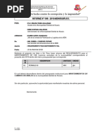 Informe N 006 Requerimiento de Combustible para Mantenimiento Vial