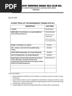 MT - Arayat Shooting Range Pricing For BS Criminology Students