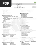 Cell - The Unit of Life - DPP 01 - Uday 2025