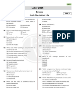 Cell - The Unit of Life - DPP 04 (Of Lecture 05) - Uday 2025