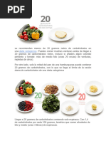 20 y 50 G de Carbohidratos