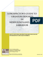 Mines Prospector Matty Mitchell PDF Prospecting For Uranium