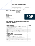 Survey Questionnaire - Criminology Thesis