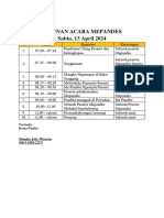 Susunan Upacara Mepandes