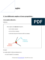 Les Angles Cours de Maths en 5eme