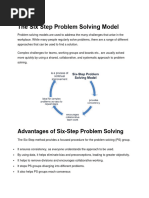 The Six Step Problem Solving Model