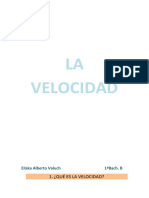 Trabajo Velocidad