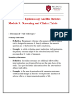 Assignment Module 3 Screening and Clinical Trials Document PDF