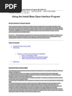 Install Base Open Interface