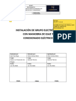 CN - SSO - OP - 09 Instalacion Grupo Electrogeno Con Maniobra de Izaje