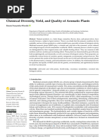 Chemical Diversity, Yield, and Quality of Aromatic Plants