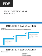 Nic 12 Impuesto A Las Ganacias