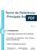 Termo de Referência e Alterações Contratuais