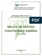 Relato de Prática 1º Trimestre