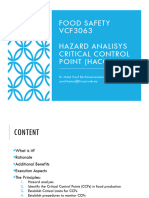 5 - Hazard Analysis and Critical Control Point