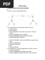 Default Routing