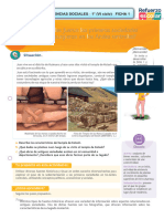 Ficha de Refuerzo Escolar - Ciencias Sociales 1°