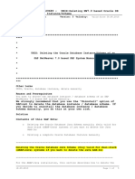 Note 1229689 - UNIX-Deleting NW7.0 Based Oracle DB Instance-Schema