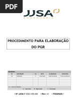 Procedimento para Elaboração Do PGR