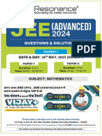 JEE Advanced 2024 Maths Solution