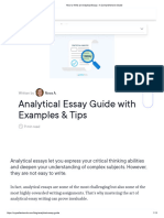 How To Write An Analytical Essay - A Comprehensive Guide