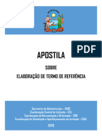 Apostila Elaboracao de Termo de Referencia